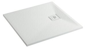 Erga Hyper, cadă de duș SMC 90x70x2,6 cm + sifon, alb mat, ERG-V06-SMC-7090S-WH