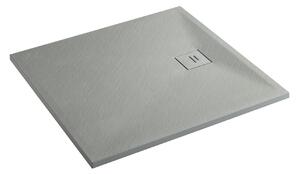 Erga Hyper, cadă de duș SMC 90x70x2,6 cm + sifon, gri mat, ERG-V06-SMC-7090S-GR