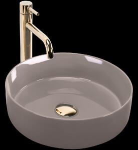 Rea Sami, lavoar blat 360x360x115 mm, bej lucios, REA-U6382