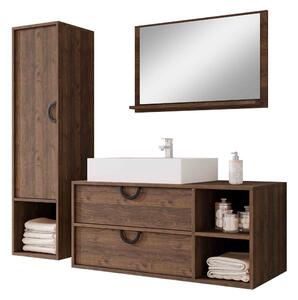 Set baie Sodalis, Nuc, Negru, PAL laminat, 61 kg