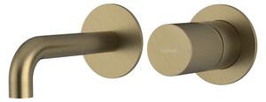 Sapho Sapho, ULTRATAP Baterie de lavoar ascuns cu 2 elemente, bec 16 cm, auriu mat, UT118TG