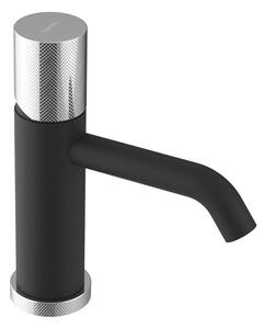 Sapho Sapho, ULTRATAP baterie lavoar cu soclu fără gunoi, negru mat/crom, UT002TBC
