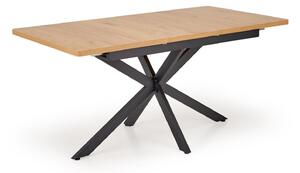 Masă Houston 2188, Stejar auriu, Negru, 75x80x120cm, 31.5 kg
