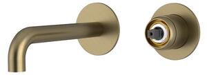 Sapho Sapho, corp baterie lavoar ascuns ULTRAMIX cu 2 elemente, bec 16 cm, auriu mat, UT118G-1