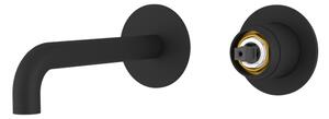 Sapho Sapho, corp baterie lavoar ascuns ULTRAMIX cu 2 elemente, bec 16 cm, negru mat, UT118B-1