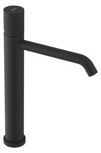 Sapho Sapho, ULTRATAP baterie lavoar pe piedestal fara scurgere, negru mat, UT007TB