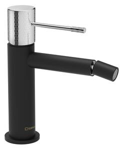 Sapho Sapho, baterie de bideu SOLARIS independent, negru mat/crom, WD003BC