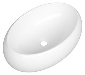 Gamma Figa, lavoar blat 610x415x155 mm, alb lucios, GMA-UC-FIGA