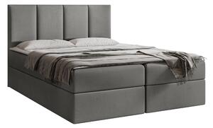 Pat boxspring Oppidum, Tapiterie, 103x164x205cm, 132 kg, Lemn: Pin