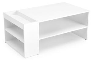 Masuta cafea MURCIA, alb, PAL laminat, 100x55x42 cm