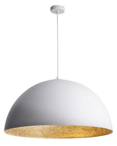 Lustră pe cablu SFERA 1xE27/60W/230V d. 35 cm alb/auriu