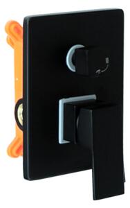 Gamma ZN6, set de duș ascuns cu duș cu ploaie și duș manual, negru mat, GMA-ZN6-BK