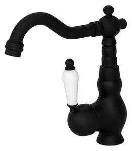 Gamma Retro, baterie lavoar înaltă, negru mat-alb, GMA-BROK-VI-BK