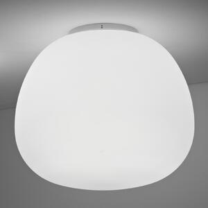 Fabbian Mochi - plafonieră 45 cm, reglabil, Alb, Camera de zi / sufragerie, Sticlă, Design