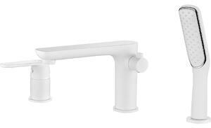 Kuchinox Dima, baterie pentru cada cu 3 orificii, alb-crom mat, LAV-BQD_613D