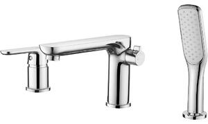 Kuchinox Dima, baterie pentru cada cu 3 orificii, crom, LAV-BQD_013D