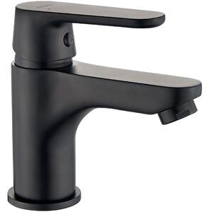 Kuchinox Dima, baterie lavoar cu dop de scurgere ClickClack h-132, negru mat, LAV-BQD_722D