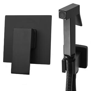 Gamma Caro, baterie pentru bideu ascuns, negru mat, GMA-BCBP-BK