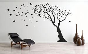 Autocolant de perete pentru interior cu motiv de copac 180 x 180 cm