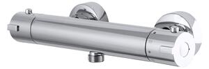 Gamma Termo, baterie termostatica de dus cu racord de dus de jos 1/2", crom, GMA-BTO-CH