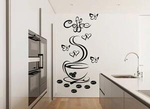Autocolant de perete pentru bucătărie ceașcă de cafea fierbinte 100 x 200 cm