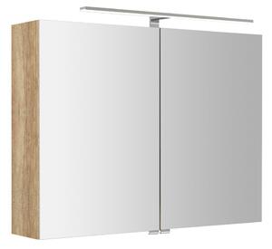 Sapho Sapho, galerie RIWA cu iluminare LED, 81x70x17cm, stejar Alabama, RIW080-0022