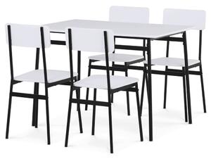 Set dining MDF alb pentru 4 persoane 110x70x76 cm – AUT-O2155 WT
