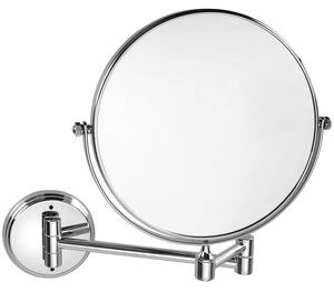Sapho Sapho, oglindă cosmetică suspendată X-ROUND E, diametru 200 mm, față-verso, crom, XR010