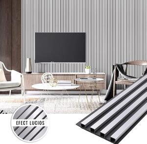 Panou PVC decorativ Silver 16x2.2x270cm