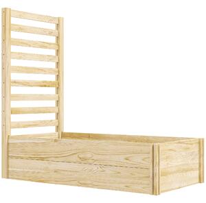 Outsunny Strat pentru Grădină Înălțat cu Fund Deschis, 115x60x110 cm, Lemn Natural | Aosom Romania