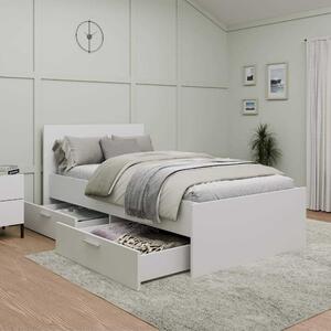 Pat de o persoana Adore Trendline cu sertare, 132 x 90 x 206 cm