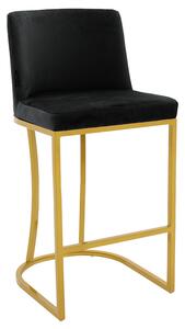 Scaun Bar Irman Catifea Negru