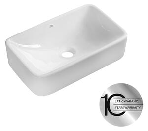 Laveo Kvadrato, lavoar blat 485x295x125 mm, alb lucios, LAV-VUK_6249