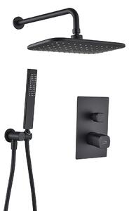 Laveo Tores, set de duș ascuns, negru mat, LAV-BVT_701P