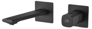 Laveo Tores, baterie de lavoar ascuns, negru mat, LAV-BVT_722P