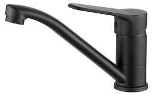 Kuchinox Atez, baterie lavoar cu duza mobila, negru mat, LAV-BTK_726D