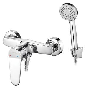 Kuchinox Atez, baterie de duș de perete cu set de duș manual, crom, LAV-BTK_041D
