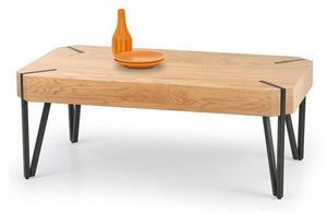 Măsuță de cafea Houston 303, Negru, Stejar auriu, Metal, 42x60x110cm, 16.7 kg