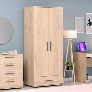 Dulap Haine Adore Trendline cu 2 usi si sertar, 80 x 187 x 52 cm