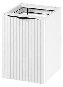 Cersanit Tirso, dulap suplimentar jos cu coș de rufe 400x446x551 mm, alb mat, S1017-029