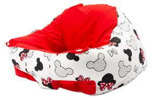 Fotoliu pentru bebe cu suport pentru picioare Kidizi Minnie, husa bumbac detasabila
