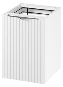 Cersanit Tirso, dulap suplimentar jos cu coș de rufe 400x446x551 mm, alb mat, S1017-029