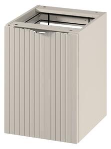 Cersanit Tirso, dulap suplimentar jos cu coș de rufe 400x446x551 mm, bej mat, S1017-030