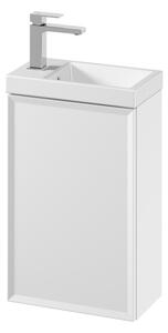Cersanit Mille, mobilier WC suspendat 392x214x590 mm + lavoar ceramic Como, alb mat, S801-568