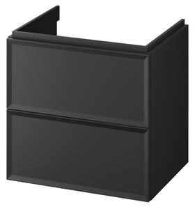 Cersanit Mille, mobilier pentru lavoar 594x446x551 mm, negru mat, S1021-002