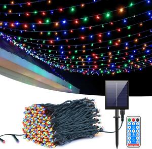 Instalatie solara 1000 LED, 100 Metri, Multicolor