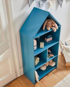 Bibliotecă pentru copii Kave Home Celeste, 50 x 105 cm, albastru