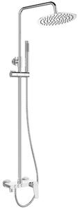 Invena Alonia, set de duș cu duș manual și cap de duș, cromat, INV-AU-70-D01-V
