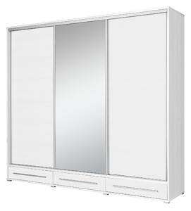 Dulap de haine cu uși glisante Hajoresta 1 (alb) (cu oglindă). 1123827