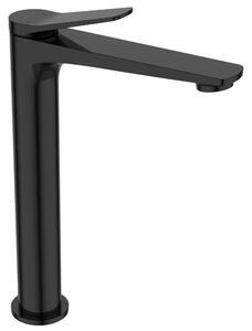 Invena Alonia, baterie lavoar înaltă h-289, negru lucios, INV-BU-70-W04-V